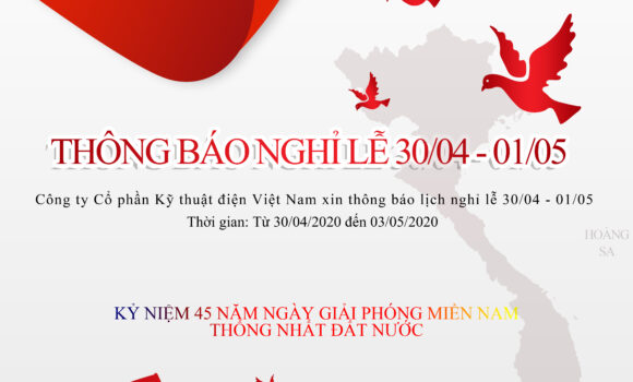 Thông báo nghỉ lễ 30/04-01/05